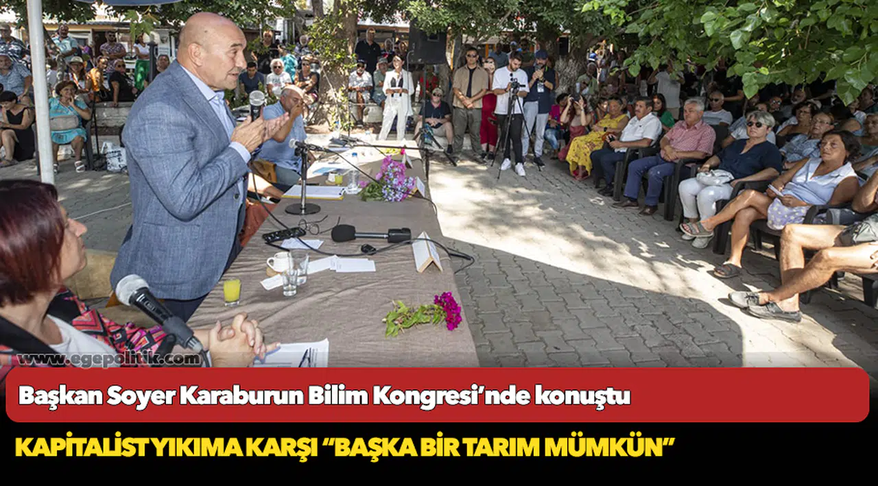 Başkan Soyer Karaburun Bilim Kongresi’nde konuştu