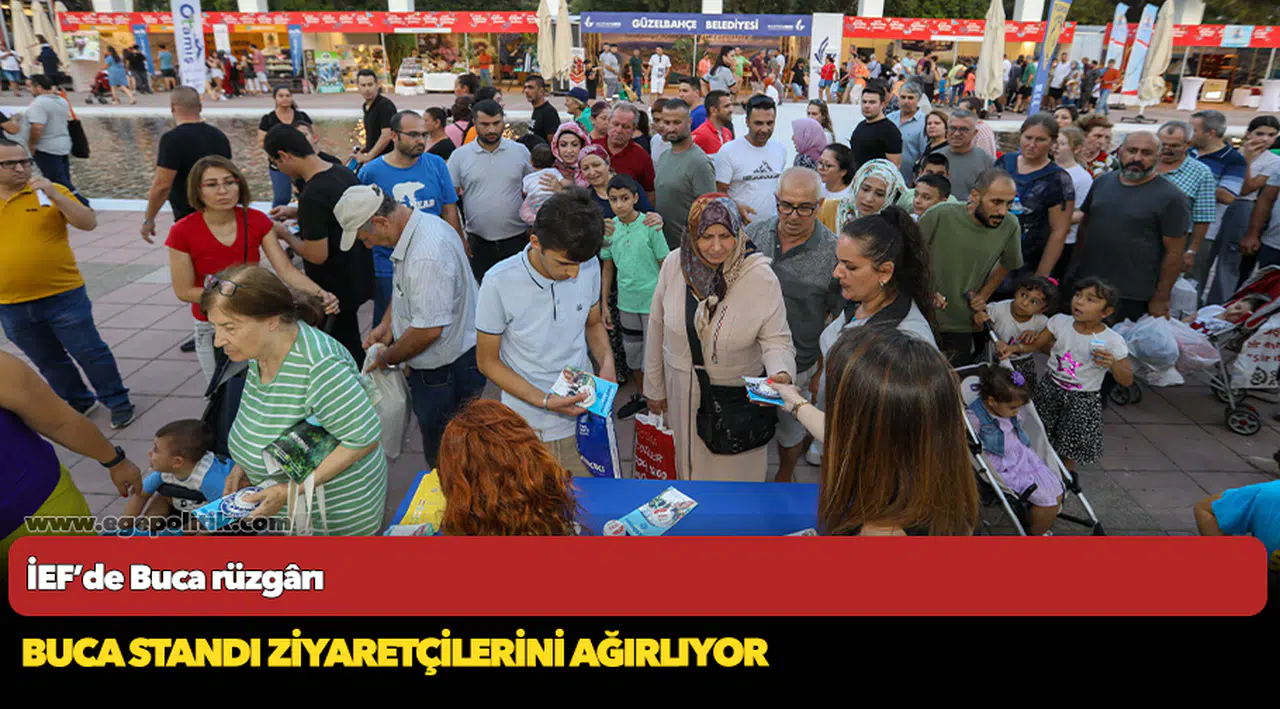 Buca standı ziyaretçilerini ağırlıyor