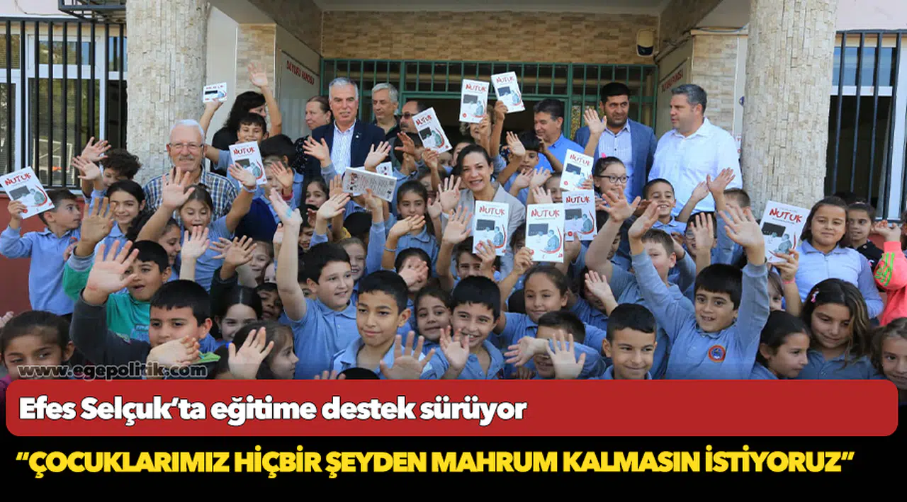 Efes Selçuk’ta eğitime destek sürüyor