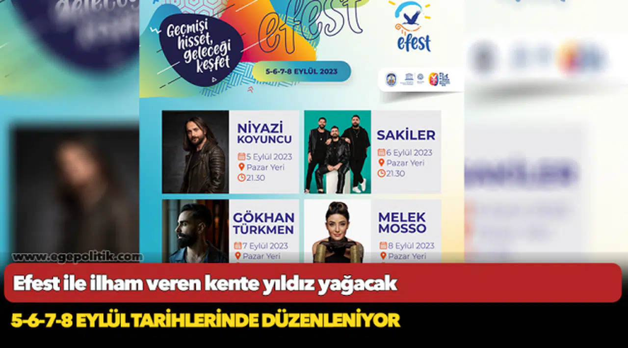 Efest ile ilham veren kente yıldız yağacak