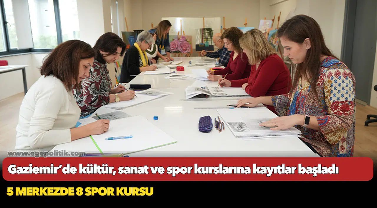 Gaziemir’de kültür, sanat ve spor kurslarına kayıtlar başladı
