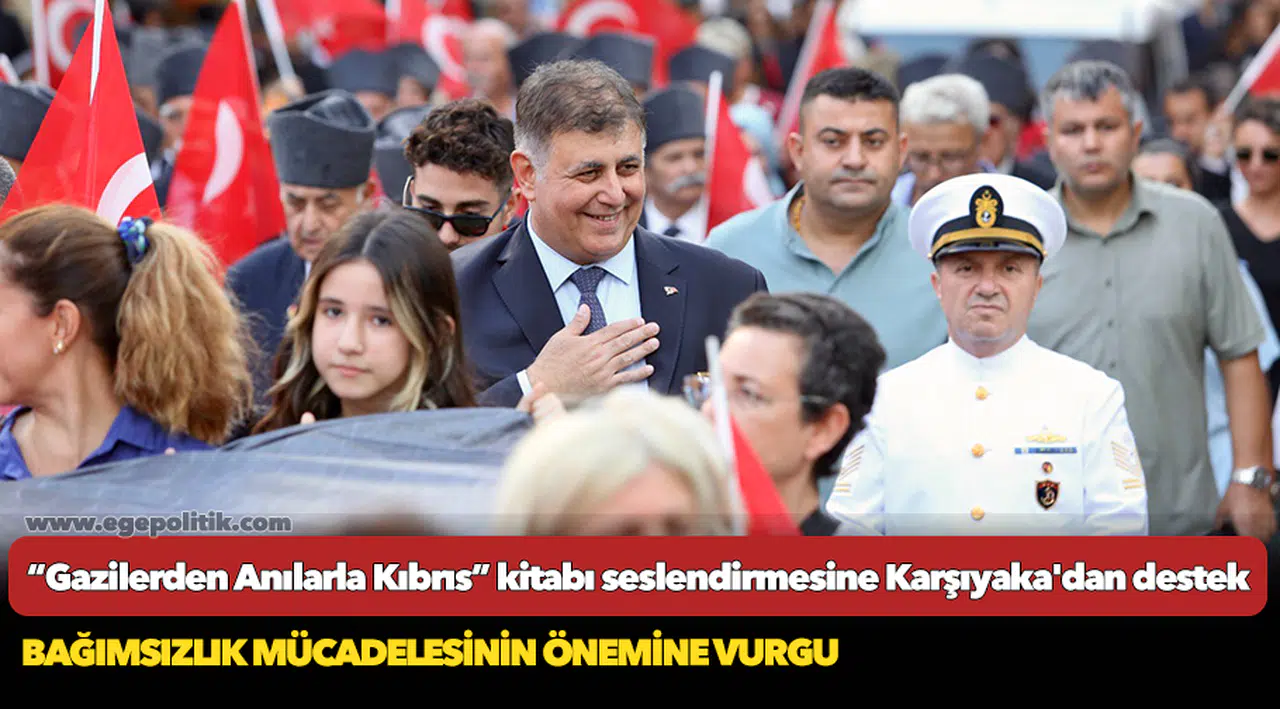 “Gazilerden Anılarla Kıbrıs” kitabı seslendirmesine Karşıyaka'dan destek