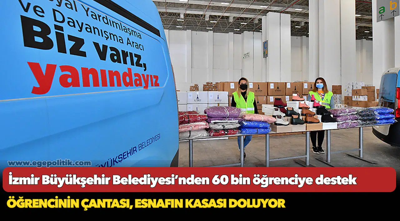 İzmir Büyükşehir Belediyesi’nden 60 bin öğrenciye destek