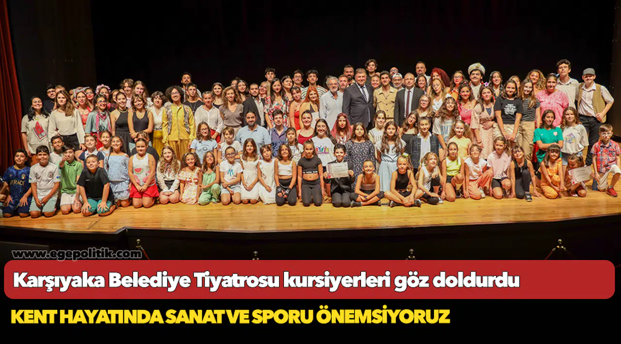 Karşıyaka Belediye Tiyatrosu kursiyerleri göz doldurdu