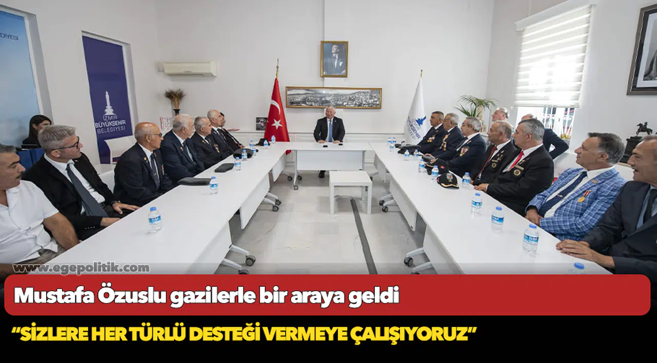 Mustafa Özuslu gazilerle bir araya geldi
