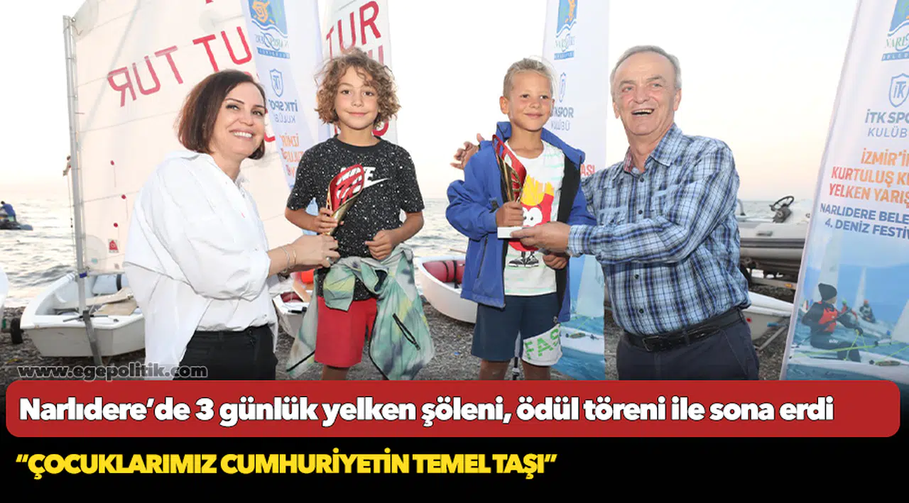 Narlıdere’de 3 günlük yelken şöleni, ödül töreni ile sona erdi