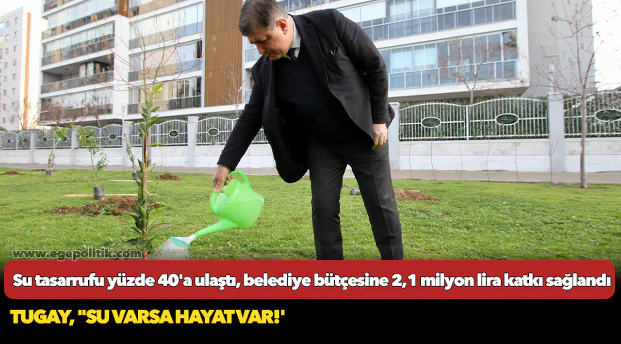 Su tasarrufu yüzde 40'a ulaştı, belediye bütçesine 2,1 milyon lira katkı sağlandı