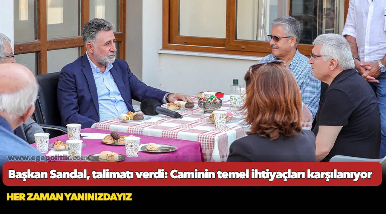 Başkan Sandal, talimatı verdi:  Caminin temel ihtiyaçları karşılanıyor