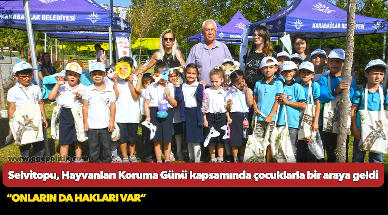 Başkan Selvitopu, Hayvanları Koruma Günü kapsamında çocuklarla bir araya geldi