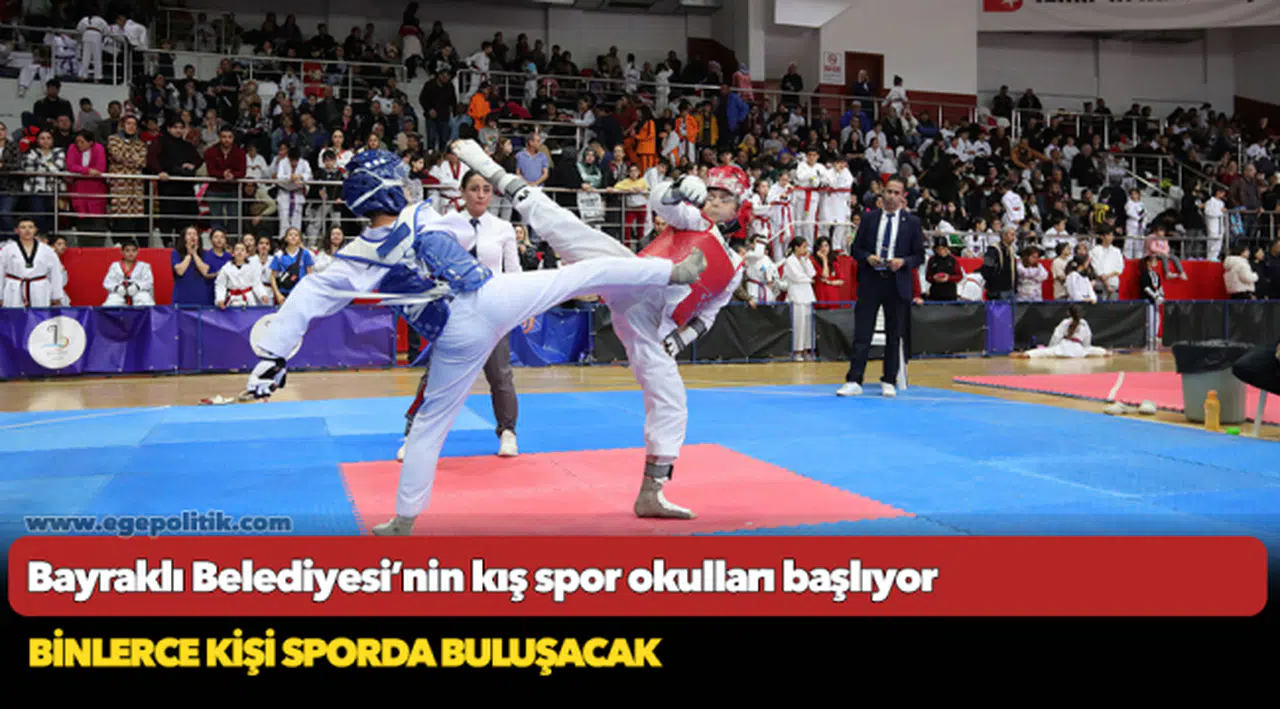Bayraklı Belediyesi’nin kış spor okulları başlıyor