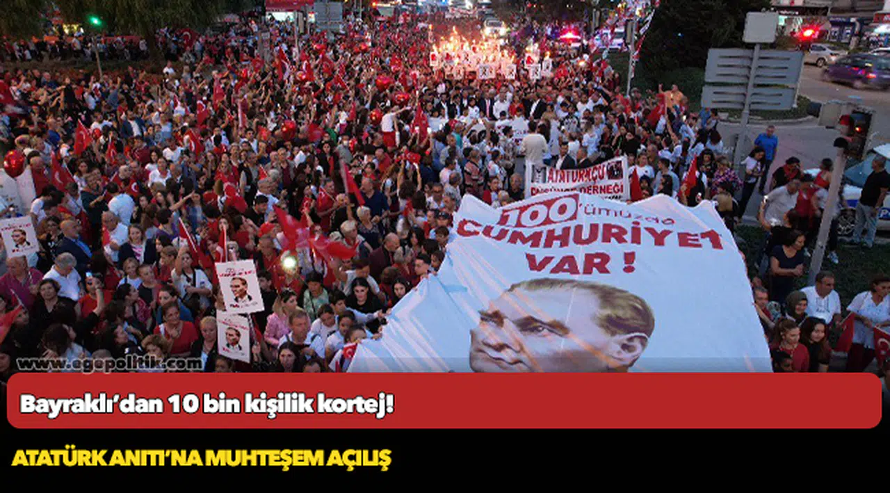 Bayraklı’dan 10 bin kişilik kortej!