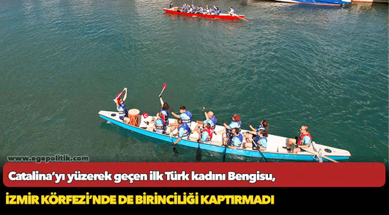 Catalina’yı yüzerek geçen ilk Türk kadını Bengisu, İzmir Körfezi’nde de birinciliği kaptırmadı