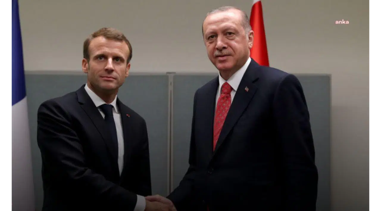 Cumhurbaşkanı Erdoğan, Fransa Cumhurbaşkanı Emmanuel Macron ile görüştü