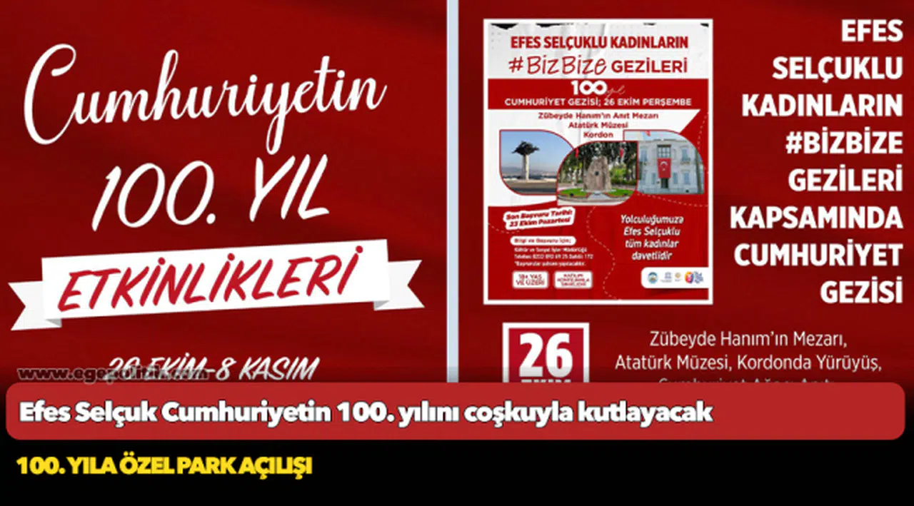 Efes Selçuk Cumhuriyetin 100. yılını coşkuyla kutlayacak