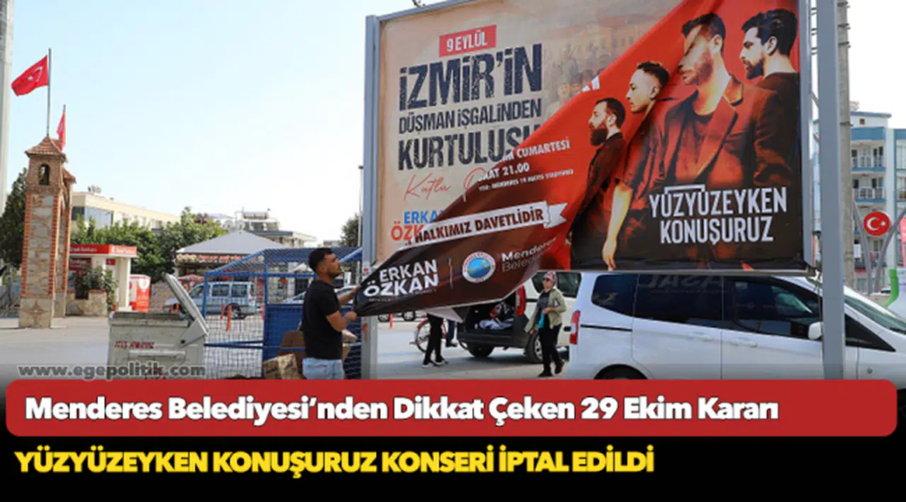 Menderes Belediyesi’nden Dikkat Çeken 29 Ekim Kararı