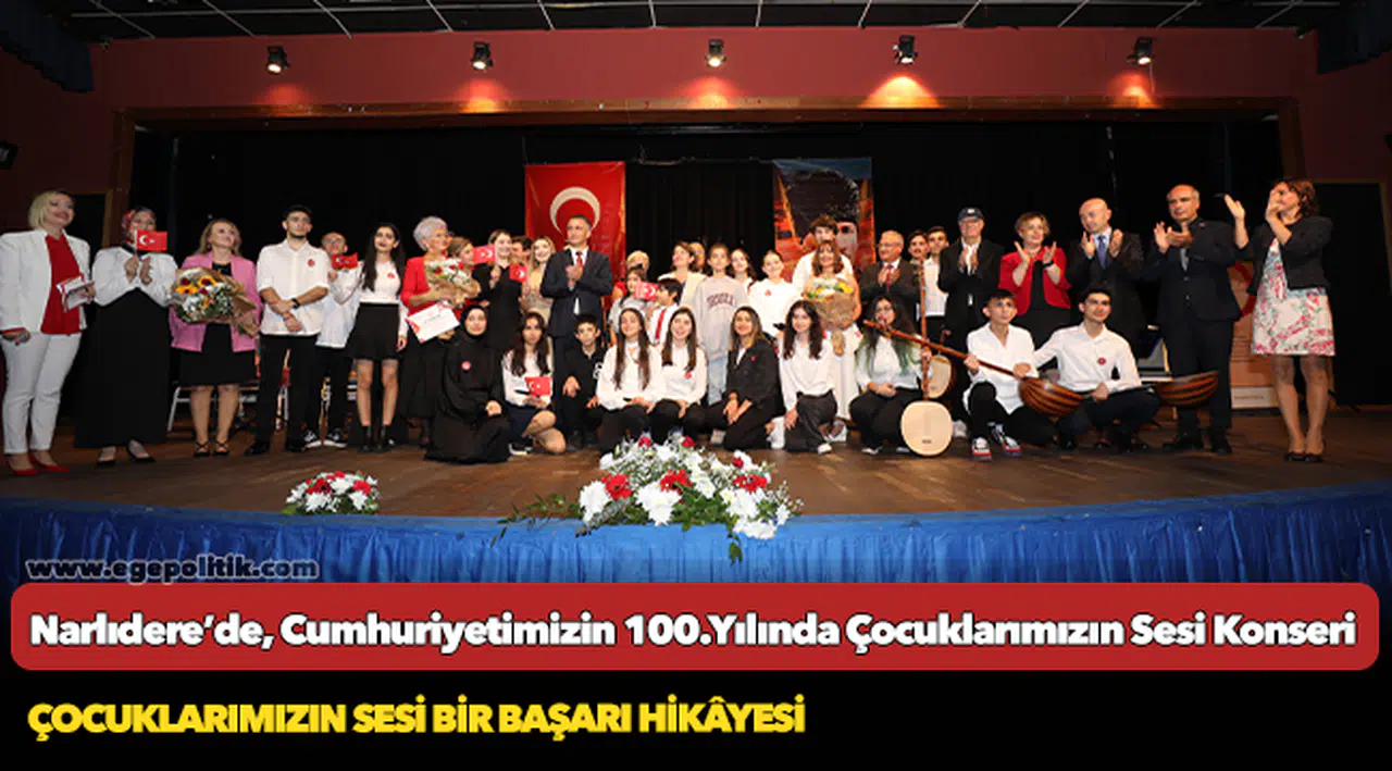 Narlıdere’de, Cumhuriyetimizin 100.Yılında Çocuklarımızın Sesi Konseri