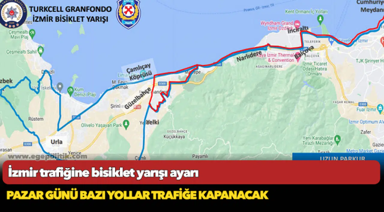 Pazar günü bazı yollar trafiğe kapanacak