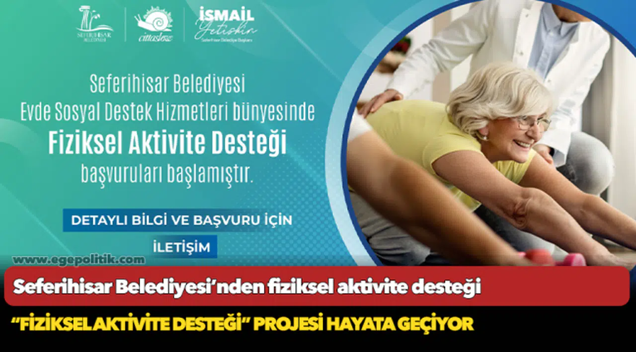 Seferihisar Belediyesi’nden fiziksel aktivite desteği