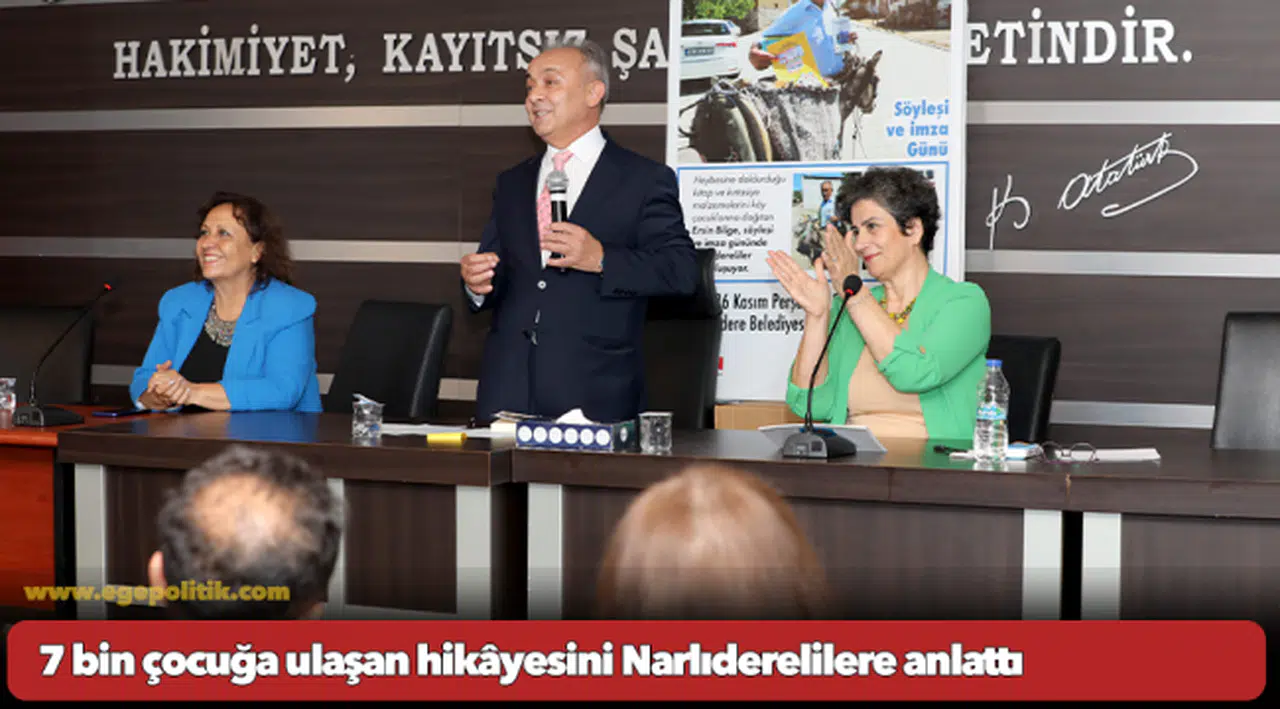 7 bin çocuğa ulaşan hikâyesini Narlıderelilere anlattı