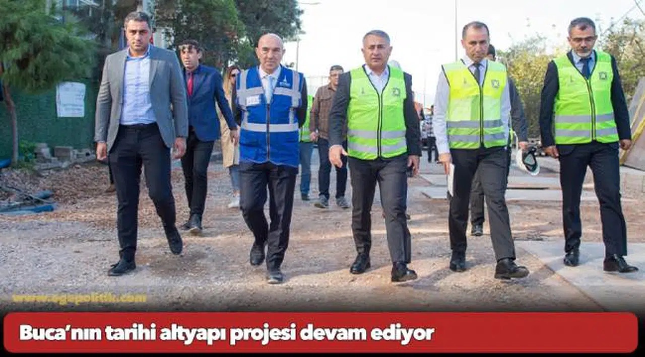 Buca’nın tarihi altyapı projesi devam ediyor
