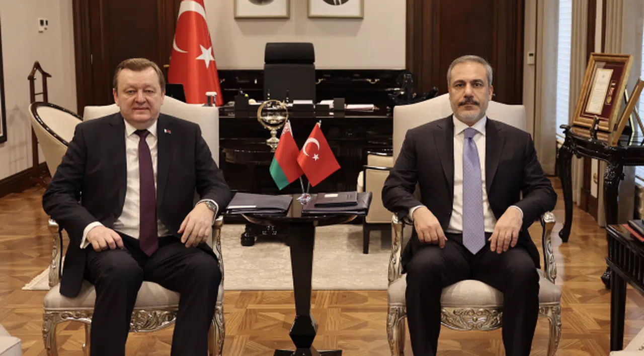 HAKAN FİDAN, BELARUS DIŞİŞLERİ BAKANI SERGEİ ALEİNİK İLE ANKARA'DA GÖRÜŞTÜ
