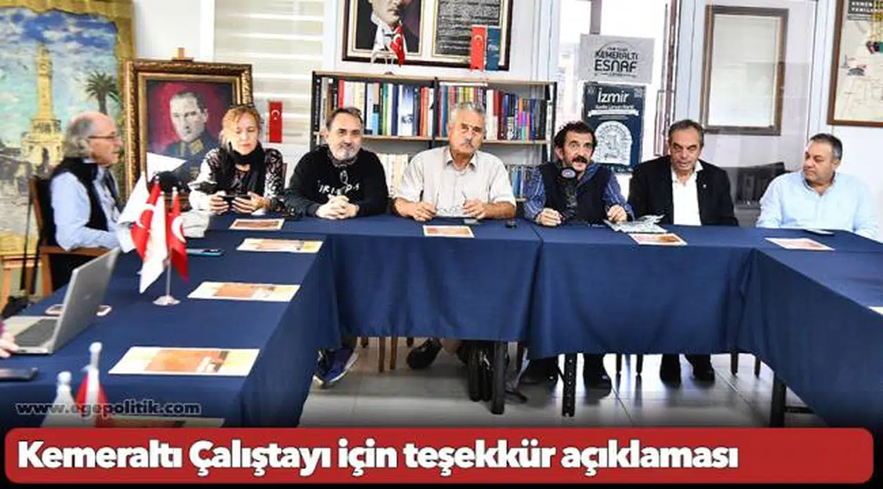 Kemeraltı Çalıştayı için teşekkür açıklaması