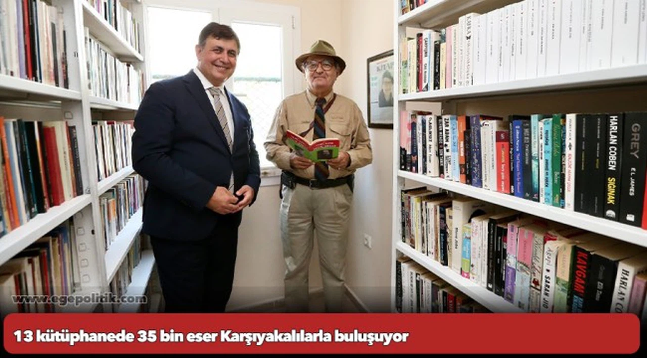13 kütüphanede 35 bin eser Karşıyakalılarla buluşuyor