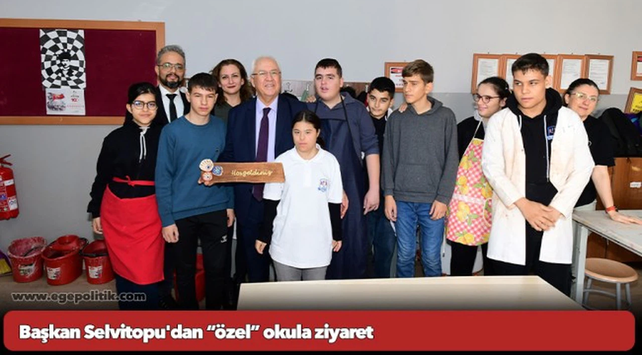 Başkan Selvitopu'dan “özel” okula ziyaret
