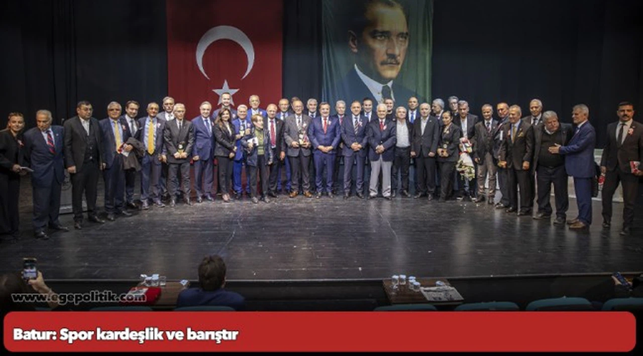 Batur: Spor kardeşlik ve barıştır