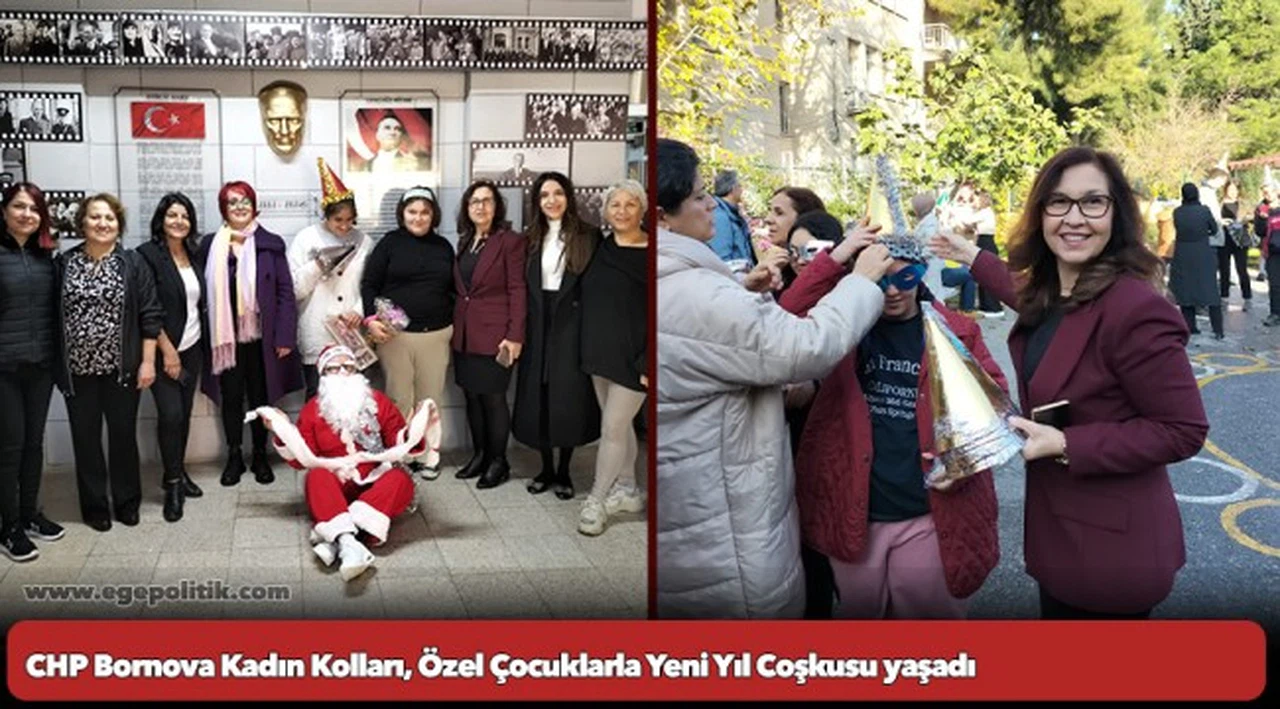 CHP Bornova Kadın Kolları, Özel Çocuklarla Yeni Yıl Coşkusu yaşadı