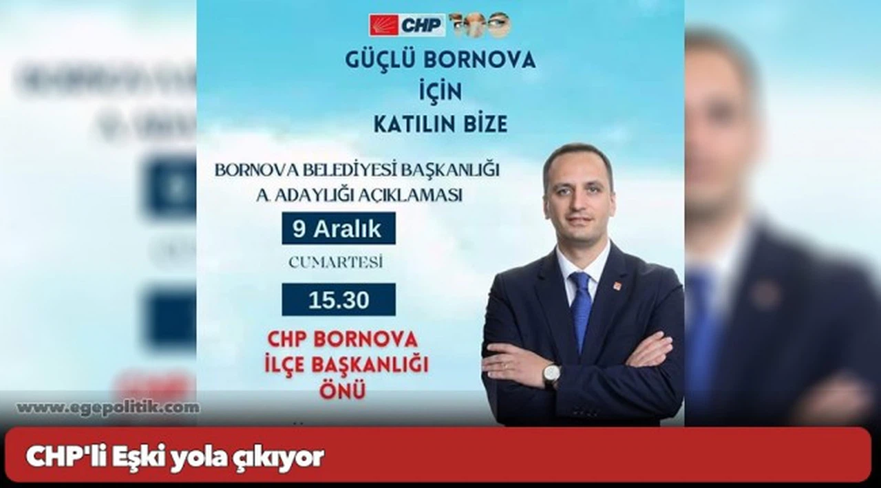 CHP'li Eşki yola çıkıyor 