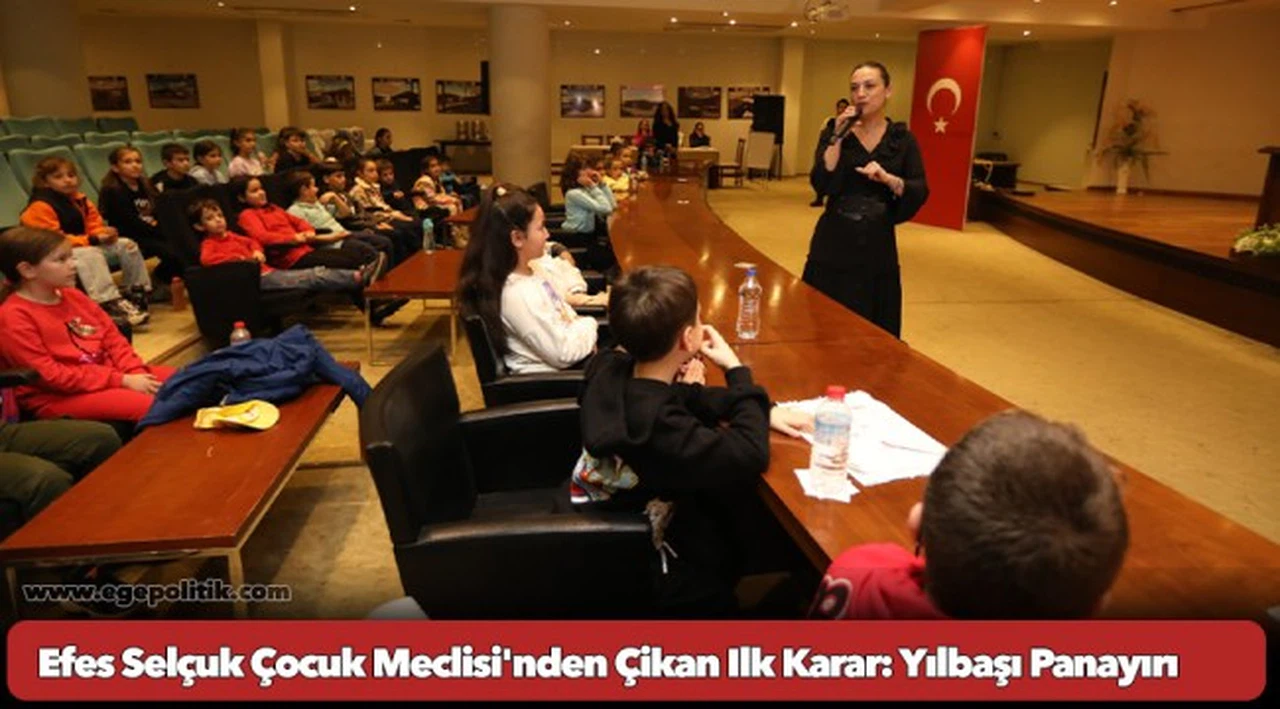 Efes Selçuk Çocuk Meclisi'nden Çikan Ilk Karar: Yılbaşı Panayırı