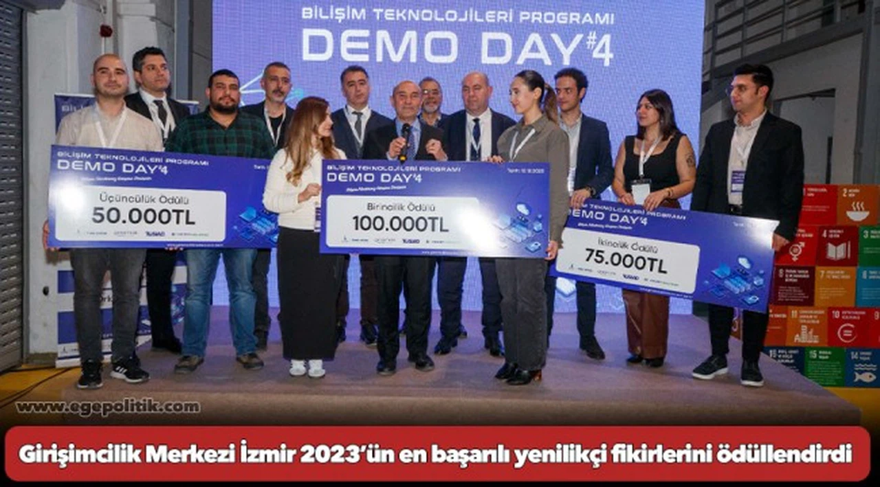 Girişimcilik Merkezi İzmir 2023’ün en başarılı yenilikçi fikirlerini ödüllendirdi