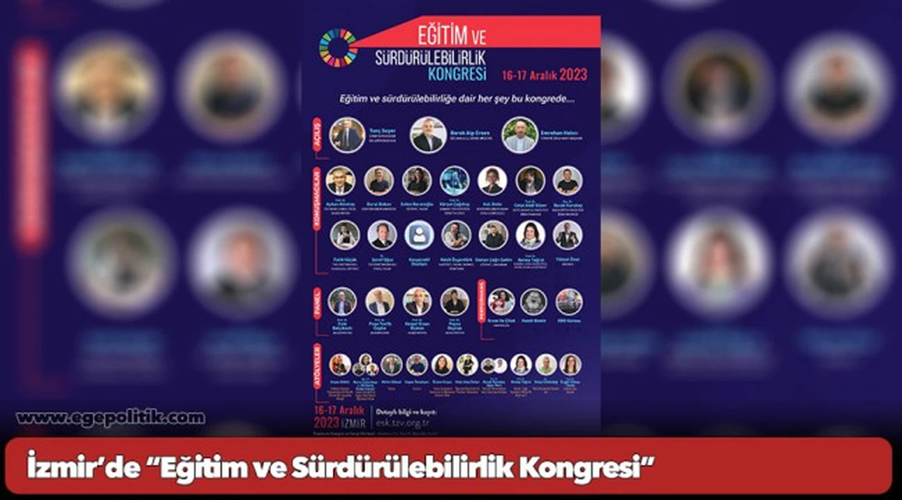 İzmir’de “Eğitim ve Sürdürülebilirlik Kongresi”