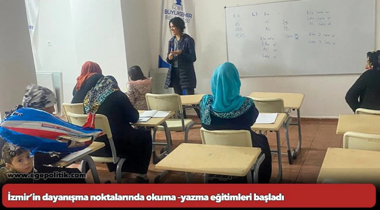 İzmir’in dayanışma noktalarında okuma –yazma eğitimleri başladı