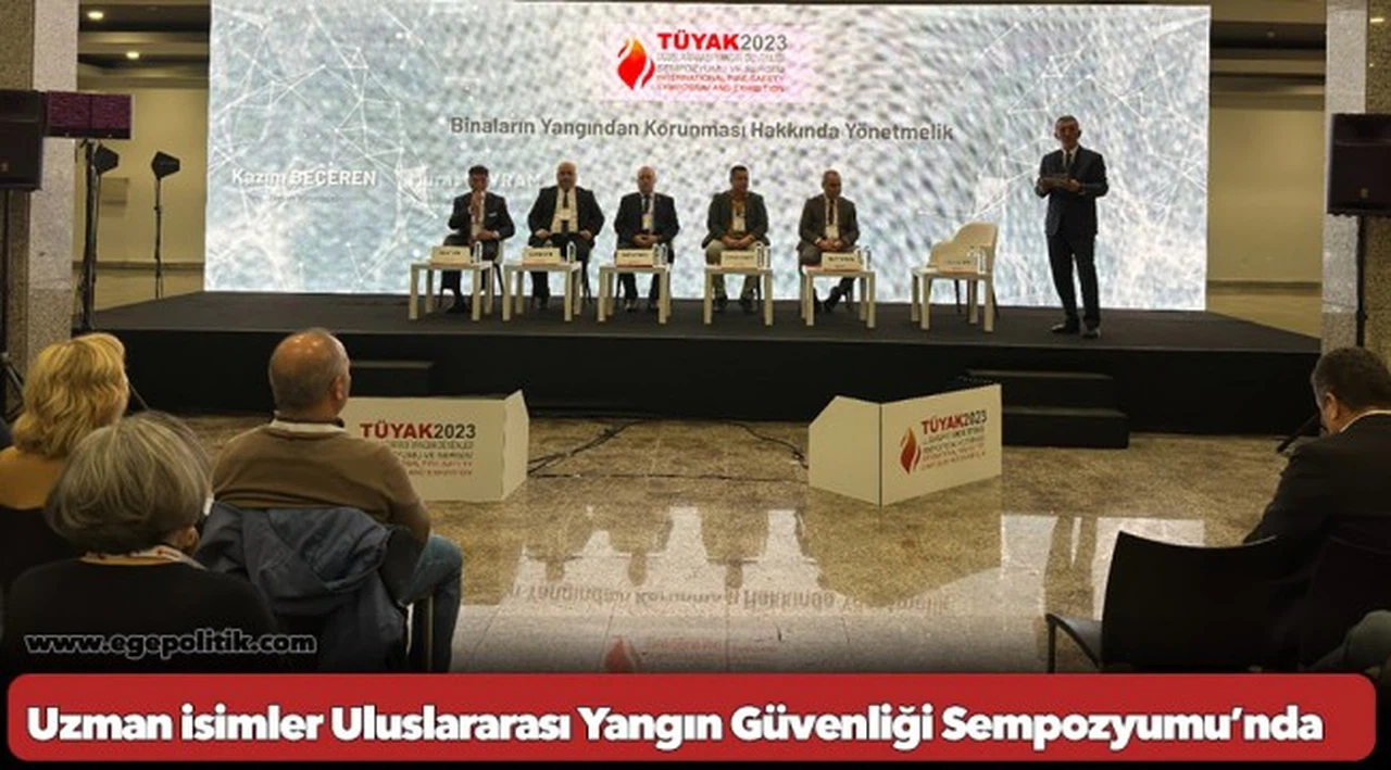 İzmir İtfaiyesi’nden uzman isimler Uluslararası Yangın Güvenliği Sempozyumu’na katıldı