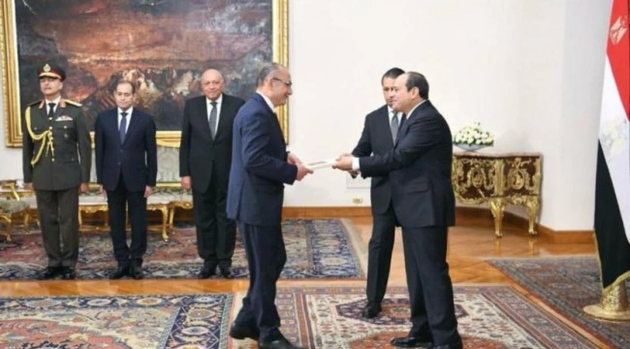 Kahire Büyükelçisi Şen, Sisi'ye güven mektubunu sundu
