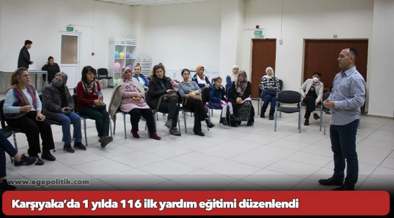 Karşıyaka’da 1 yılda 116 ilk yardım eğitimi düzenlendi