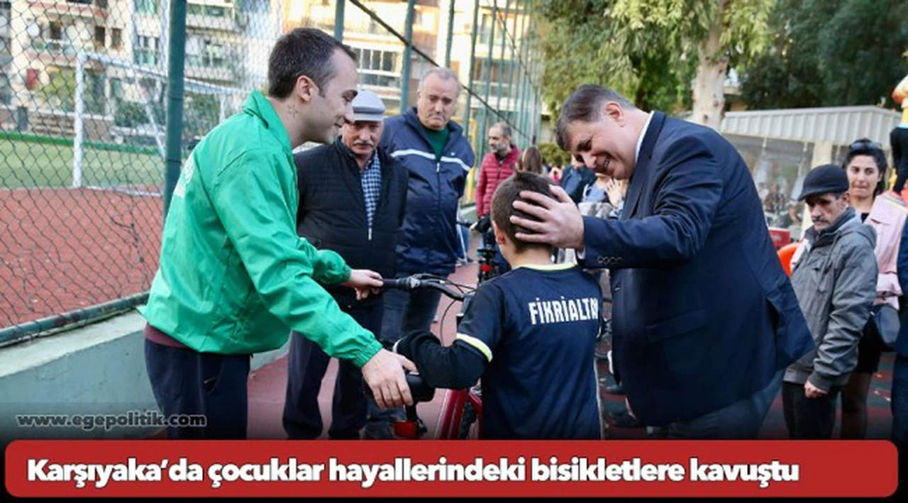 Karşıyaka’da çocuklar hayallerindeki bisikletlere kavuştu