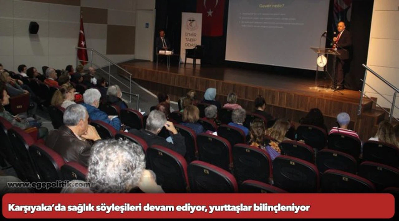 Karşıyaka’da sağlık söyleşileri devam ediyor, yurttaşlar bilinçleniyor