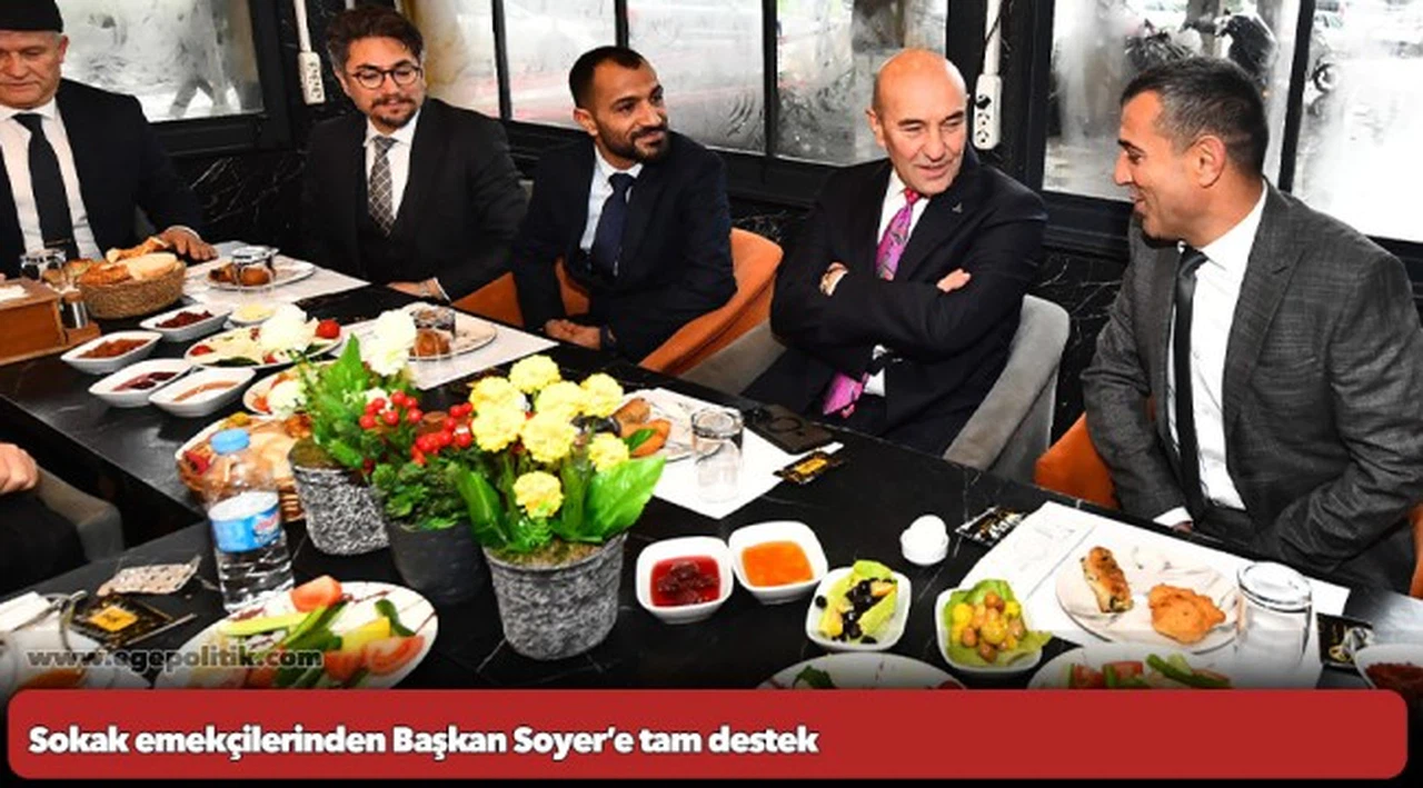 Sokak emekçilerinden Başkan Soyer’e tam destek