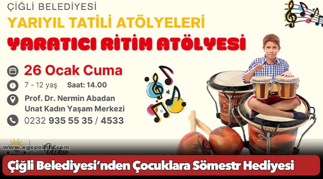 Çiğli Belediyesi’nden Çocuklara Sömestr Hediyesi