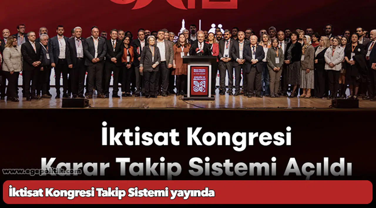 İktisat Kongresi Takip Sistemi yayında
