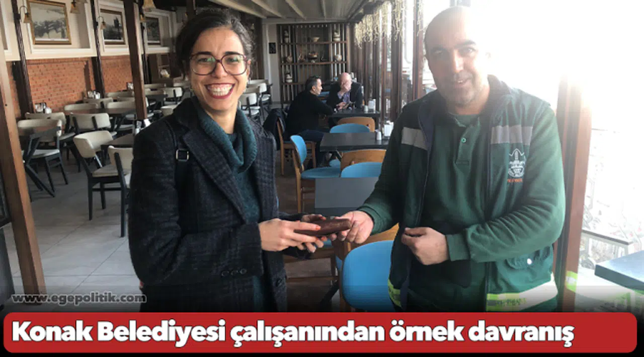 Konak Belediyesi çalışanından örnek davranış