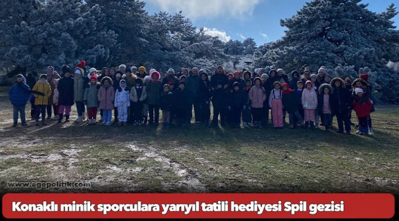 Konaklı minik sporculara yarıyıl tatili hediyesi Spil gezisi