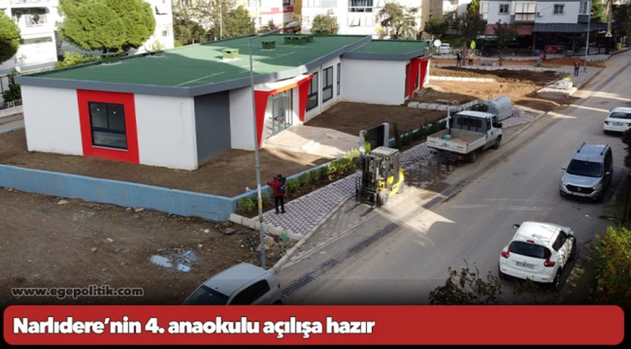Narlıdere'nin 4. anaokulu açılışa hazır
