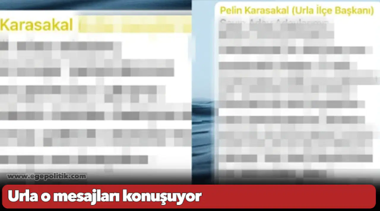 Urla o mesajları konuşuyor