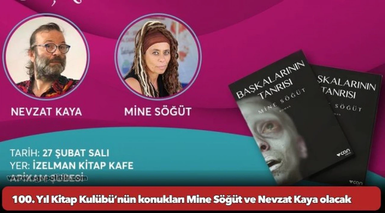 100. Yıl Kitap Kulübü’nün konukları Mine Söğüt ve Nevzat Kaya olacak