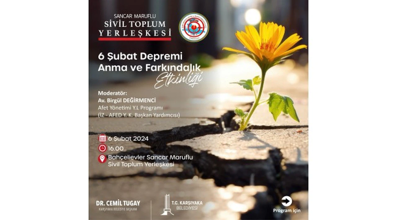 6 Şubat 2023 Depremleri Karşıyaka'da Yapılacak Resim Sergisi ve Etkinlikle Anılacak