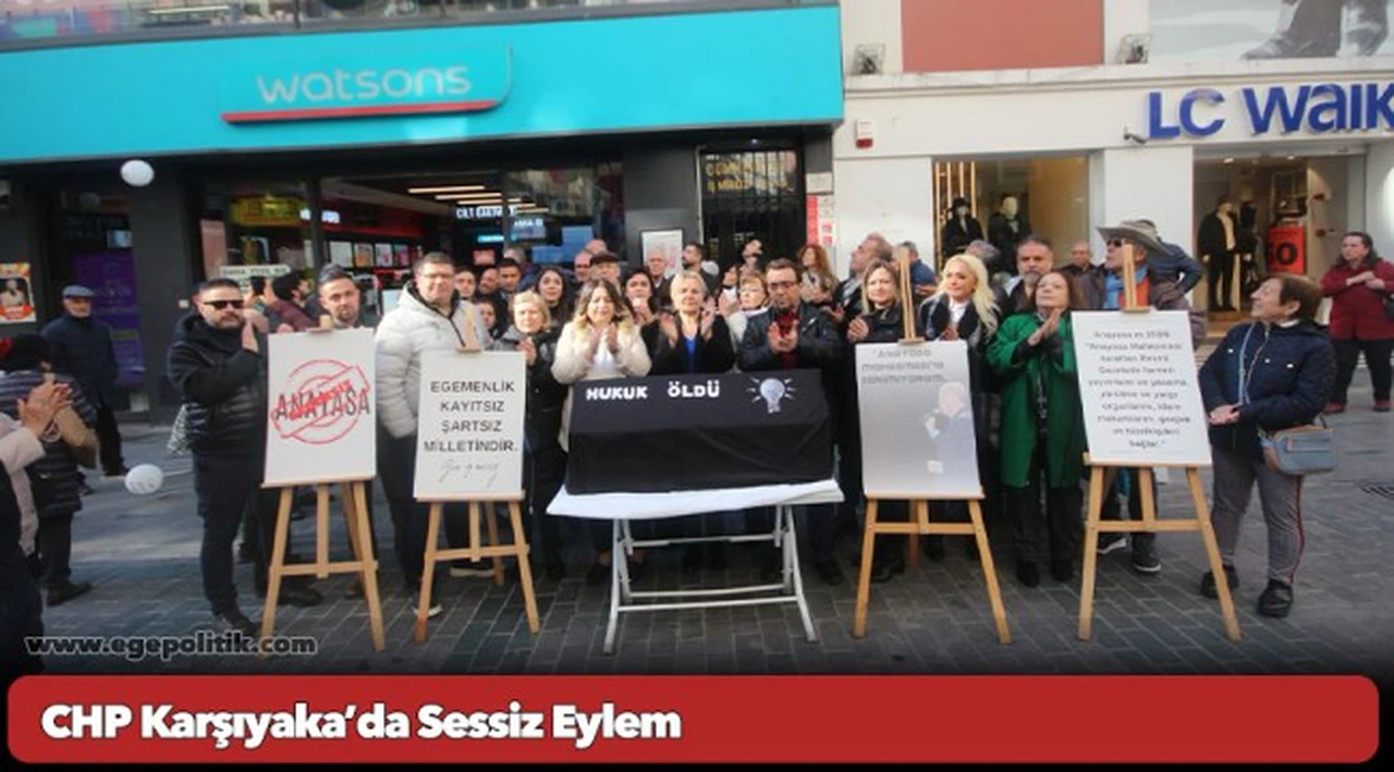 CHP Karşıyaka’da Sessiz Eylem